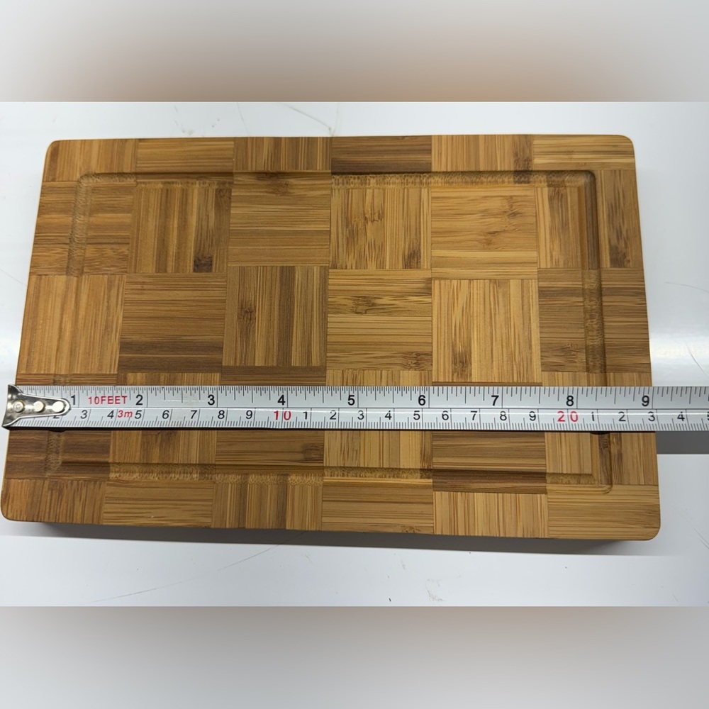 New Fibogolla Bamboo Cutting Boards Set of 2 - Picture 7 of 9